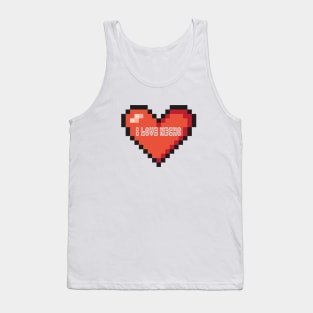 I Love Necho Pixel Art Tank Top